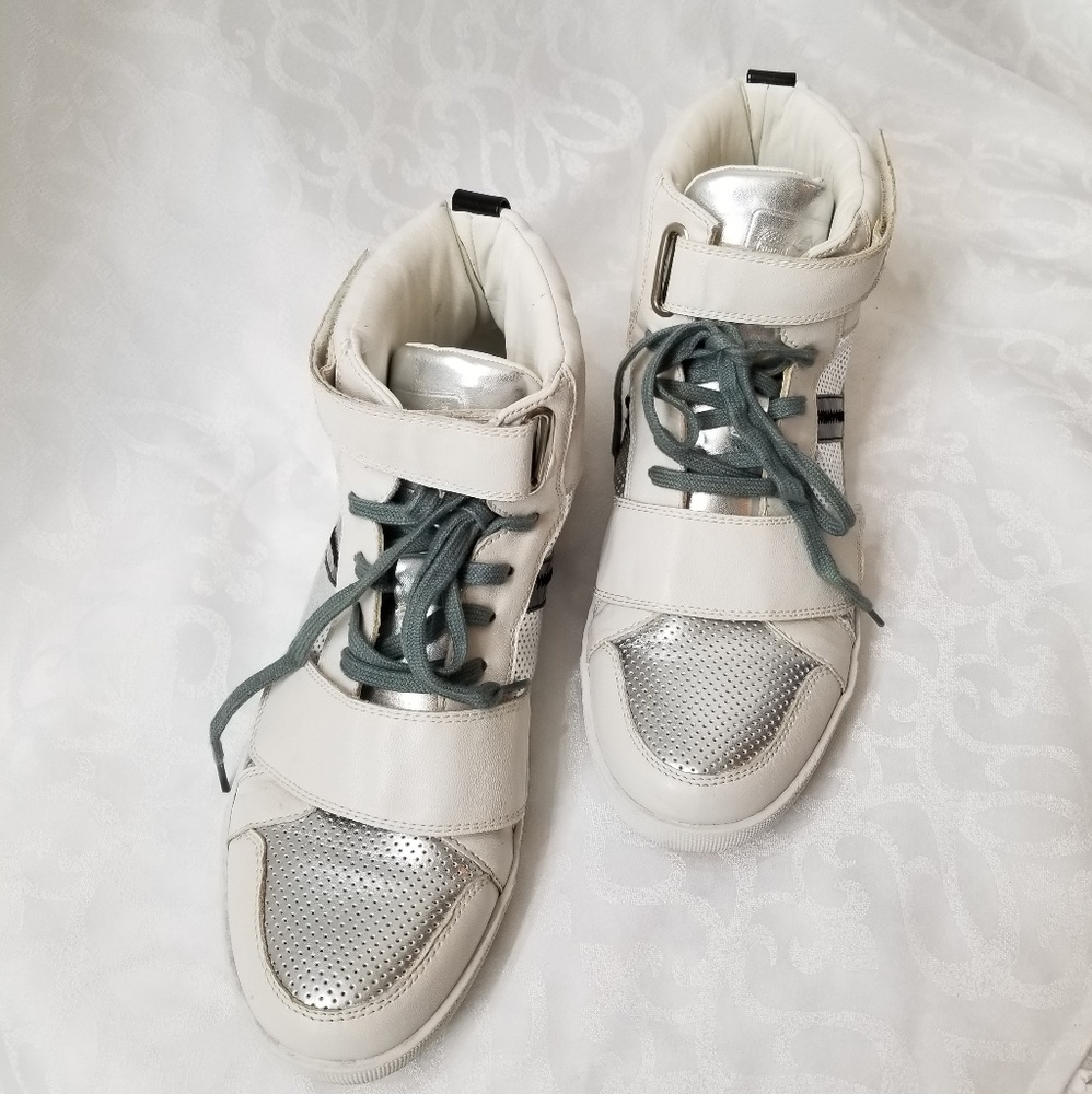 Stacy Adam Men's leather patent sneakers